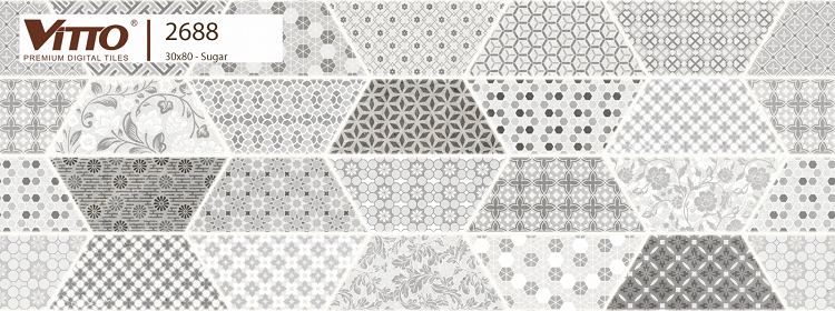 Gạch ốp tường viên điểm Vitto 30x80cm 2688