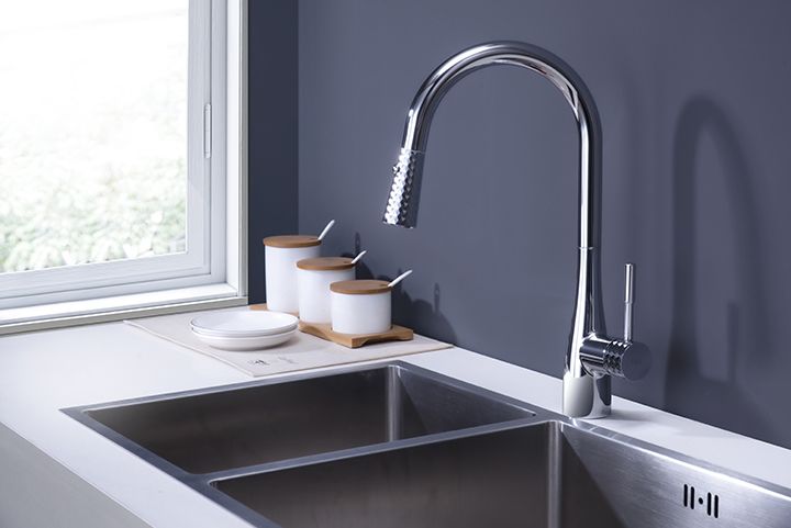 Vòi Rửa Bát Đồng Châu Âu 59-1 Mạ Crom, Niken DK DK1462501-C